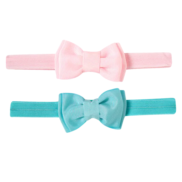 Kit 2 Faixas De Cabelo Com Laço Tip Top