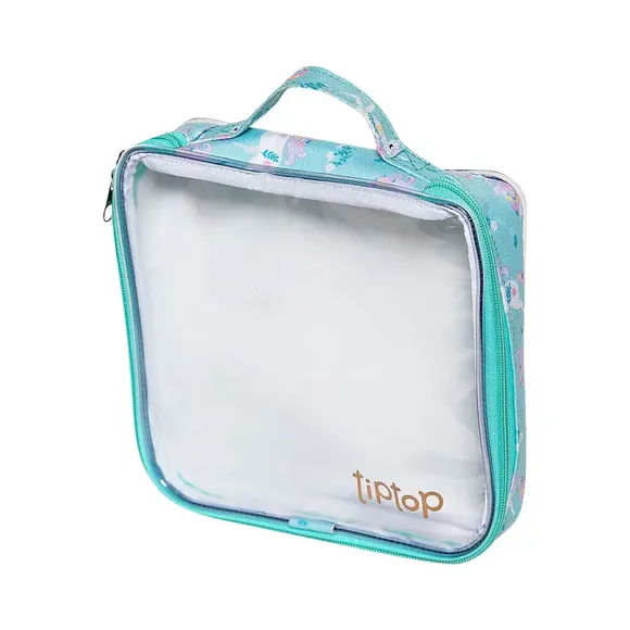 Necessaire Frente Transparente Unicórnio Tip Top