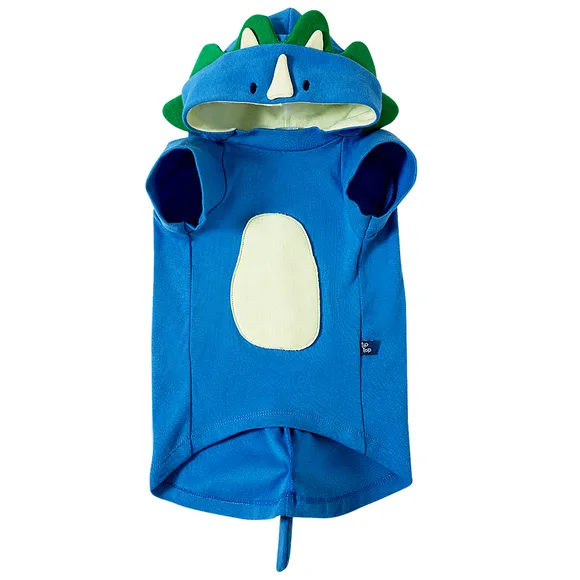 Roupa Para Pet Dino Triceratops Suedine 38 Cm x 46 Cm Tip Top