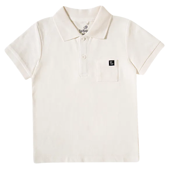 Camiseta Polo Safari Malha Piquet Toddler Tip Top