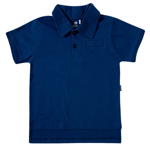 Camiseta Festiva Polo Meia Malha Toddler Tip Top