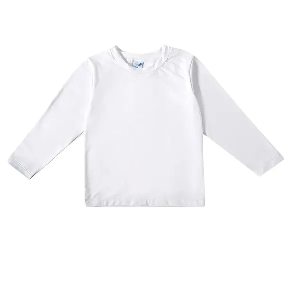 Camiseta Lisa Manga Longa Toddler Malha Thermo Térmica Tip Top