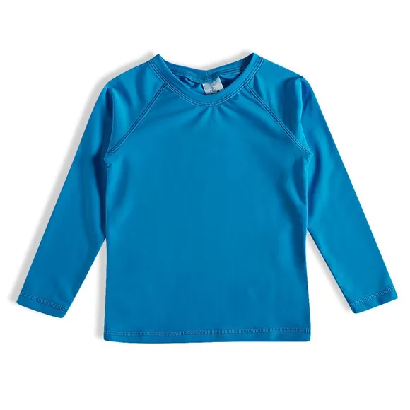 Camiseta Praia Manga Longa Lisa Toddler Proteção Uv50+ Tip Top