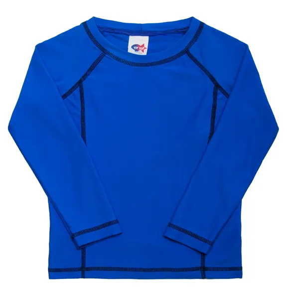Camiseta Praia Manga Longa Lisa Toddler Proteção Uv50+ Tip Top