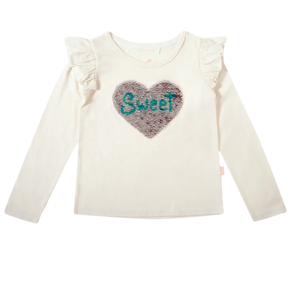 Blusa Manga Longa Estampa Em Paetê Meia Malha Toddler Tip Top