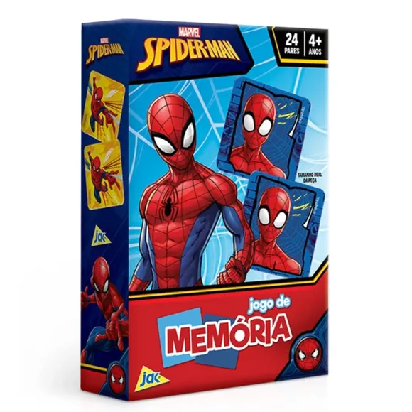 Jogo Da Memória 24 Peças Spider Man Jak