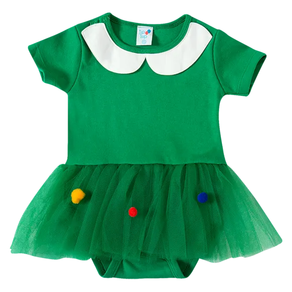 Body Festivo De Natal Suedine Toddler Tip Top