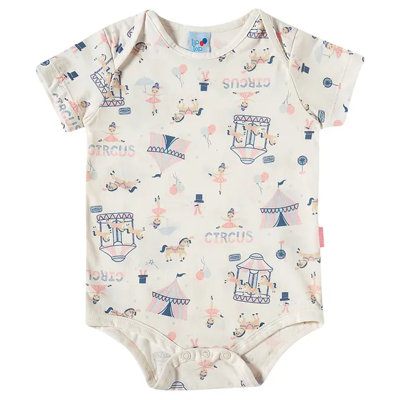 Body Manga Curta Bailarina Meia Malha Toddler Tip Top