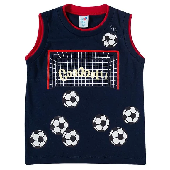 Camiseta Regata Toddler Football Meia Malha Tip Top
