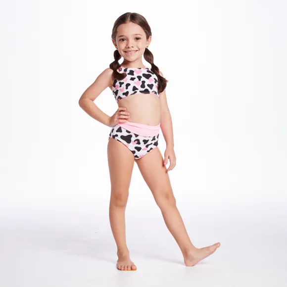 Top E Calcinha Toddler Mimosa Elastano Proteção Uv 50+ Tip Top