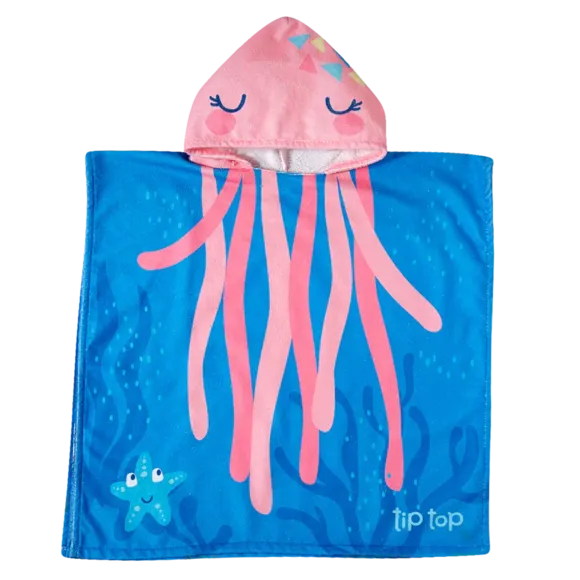 Poncho De Praia Toddler Oceano Atoalhado Tip Top
