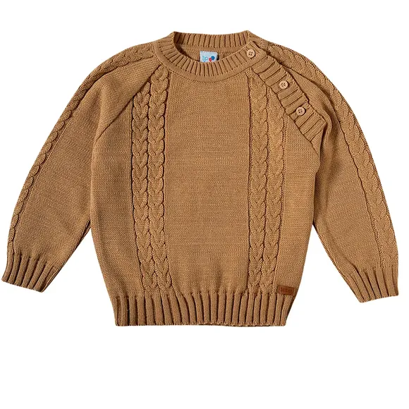 Blusão Toddler Sisal Liso Tricot Tip Top