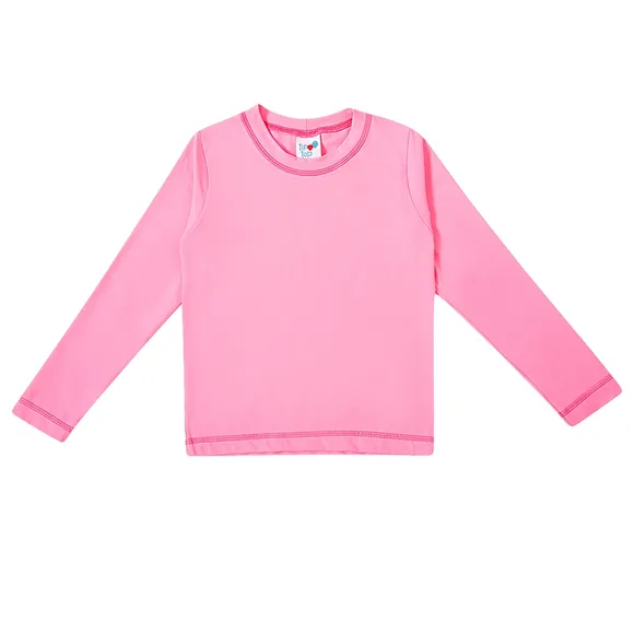 Camiseta Praia Estampa Lisa Lycra Toddler Proteção Uv50+ Tip Top