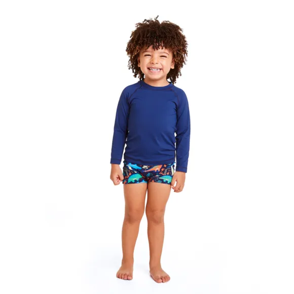 Camiseta Praia Manga Longa Toddler Lycra Proteção Uv 50+ Tip Top