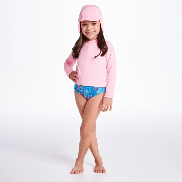 Camiseta Praia Manga Longa Toddler Lycra Proteção Uv 50+ Tip Top