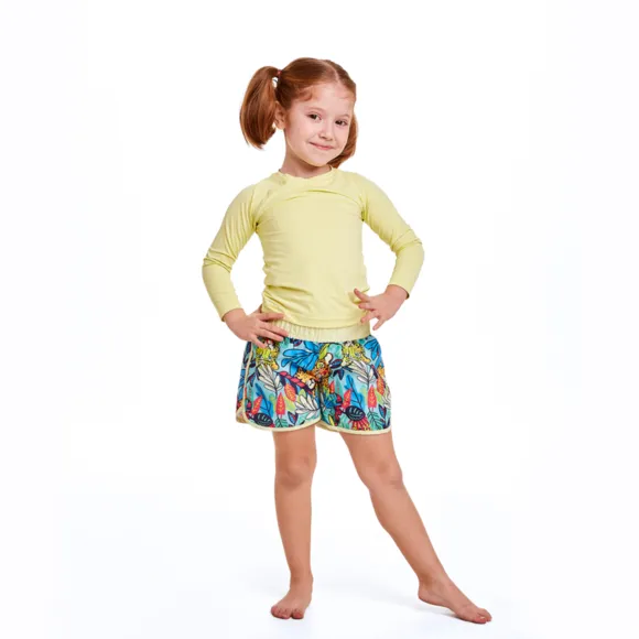 Camiseta Praia Manga Longa Toddler Lycra Proteção Uv 50+ Tip Top