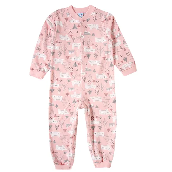 Pijama Macacão Ursa Moletinho Toddler Tip Top