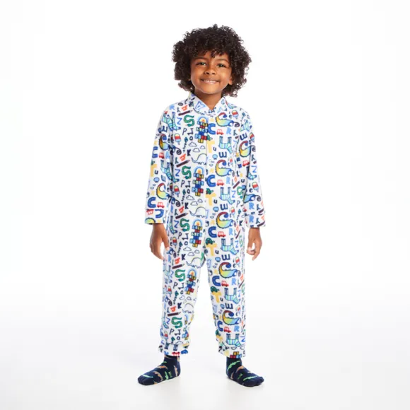 Pijama Macacão Toddler Dino Rabisco Soft Tip Top