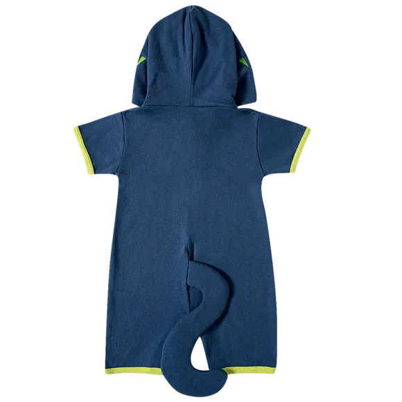 Macaquinho Tigre Azul Suedine Kids Tip Top