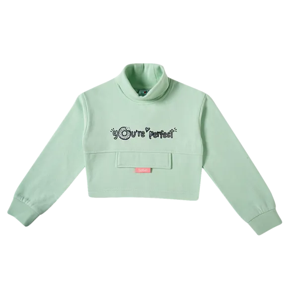 Blusão Cropped Moletom Kids Tip Top