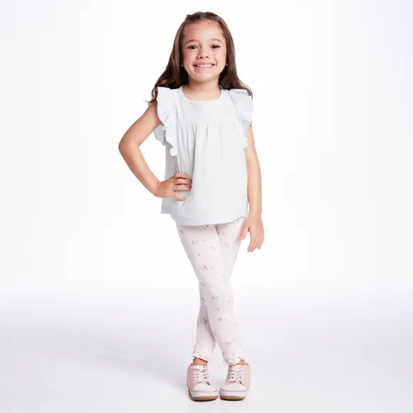Conjunto Curto Kids Birds Meia Malha Tip Top