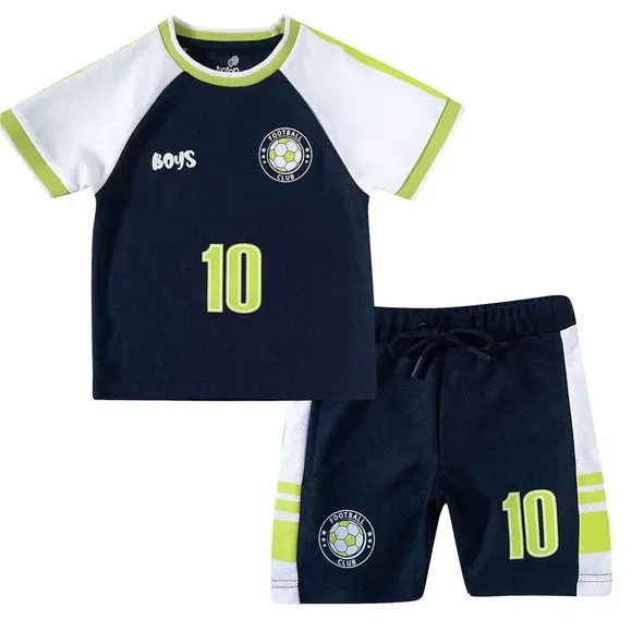 Conjunto Curto Kids Football Malha Mesh Tip Top