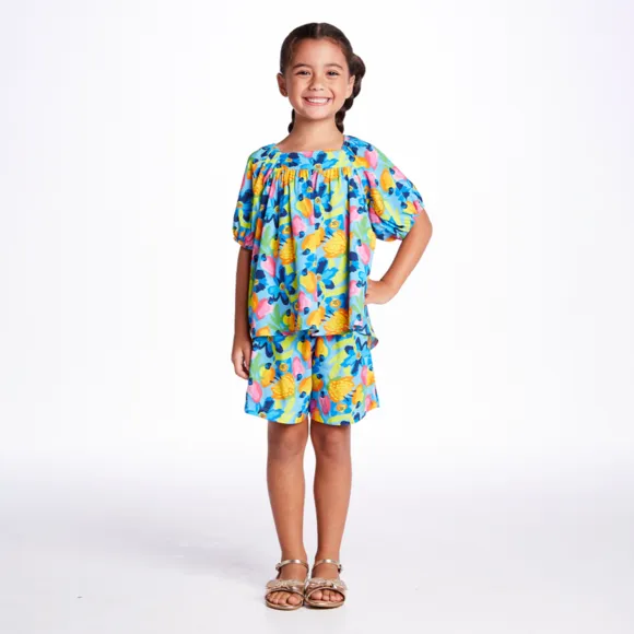 Conjunto Curto Kids Summer Caju Viscose Tip Top