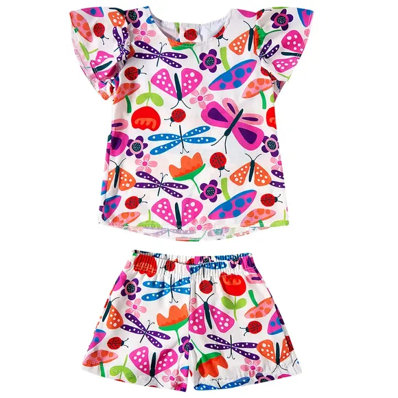 Conjunto Curto Kids Viscose Plana Tip Top