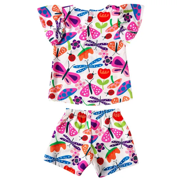 Conjunto Curto Kids Viscose Plana Tip Top