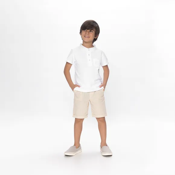 Conjunto Curto Festivo Tricoline Kids Tip Top