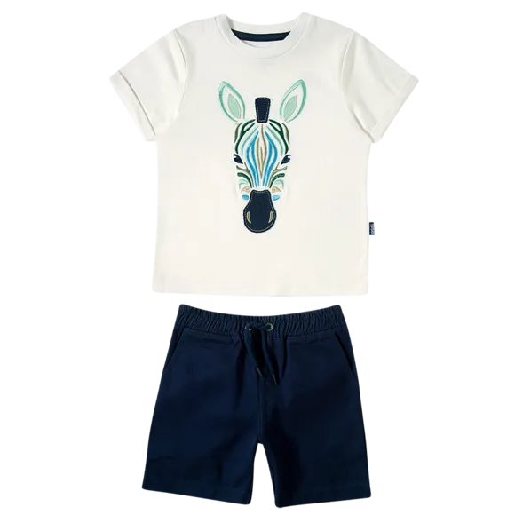Conjunto Curto Zoo Meia Malha Kids Tip Top