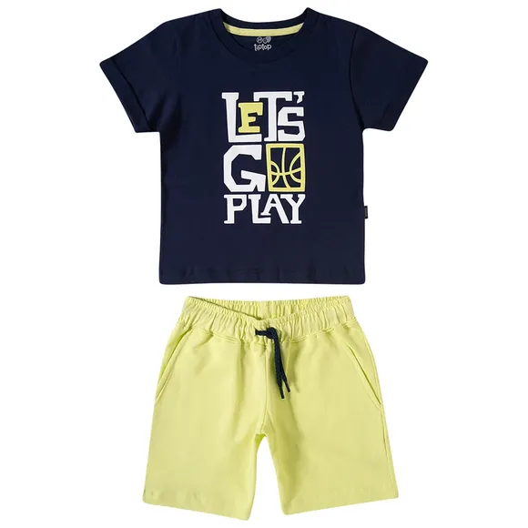 Conjunto Curto Abc Sports Meia Malha Kids Tip Top