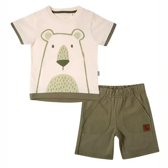 Conjunto Curto Kids Zoo Meia Malha Tip Top