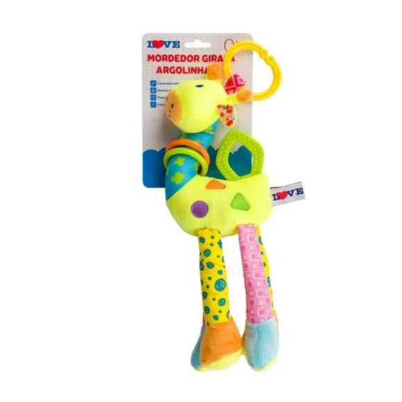 Mobile De Atividades Com Mordedor Girafa Love