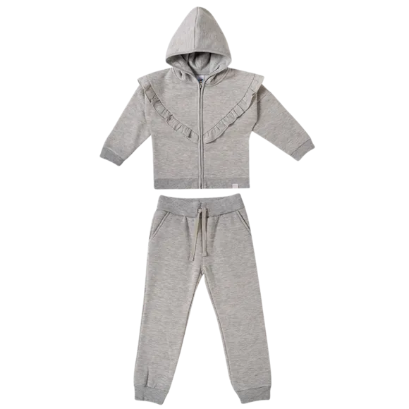 Conjunto Comprido Estampa Lisa Moletom Kids Tip Top