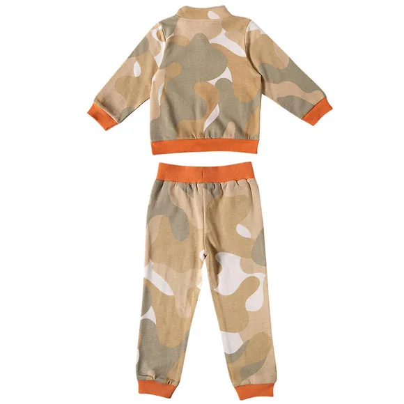 Conjunto Comprido Kids Verde Militar Moletom Tip Top