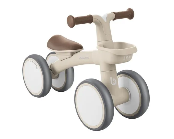 Bicicleta De Equilíbrio 4 Rodas Zipi Beige Kikka Boo