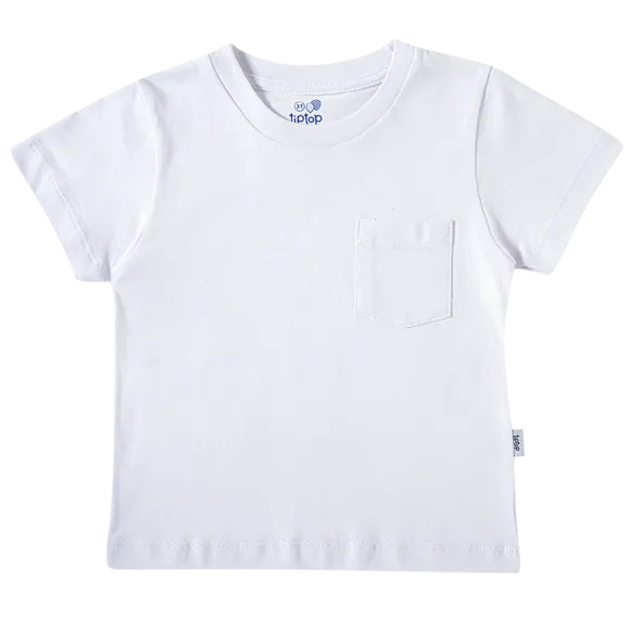 Camiseta Manga Curta Festiva Meia Malha Kids Tip Top
