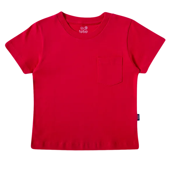Camiseta Manga Curta Festiva Meia Malha Kids Tip Top