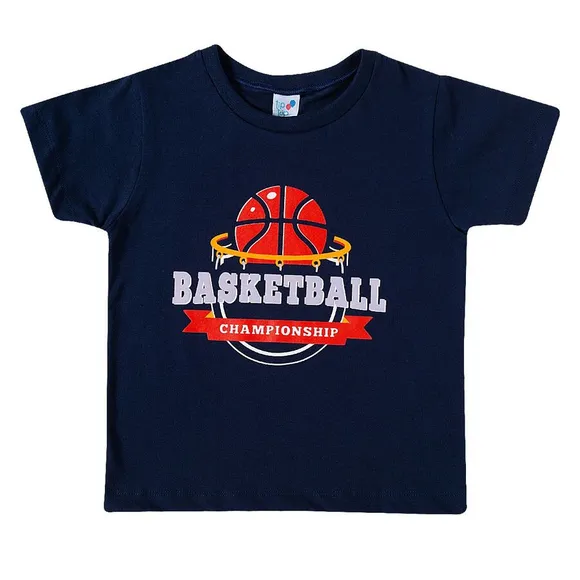 Camiseta Manga Curta Kids Basketball Meia Malha Tip Top