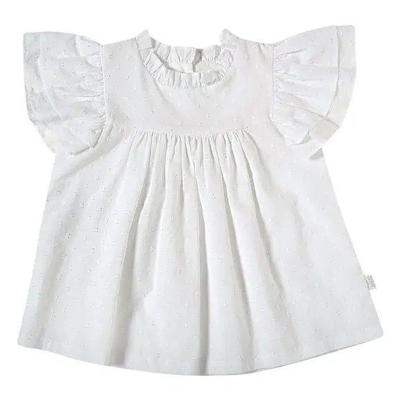 Blusa Manga Curta Kids Festivo Plano Tip Top