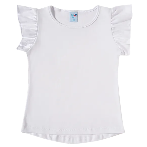 Blusa Manga Curta Suedine Kids Tip Top