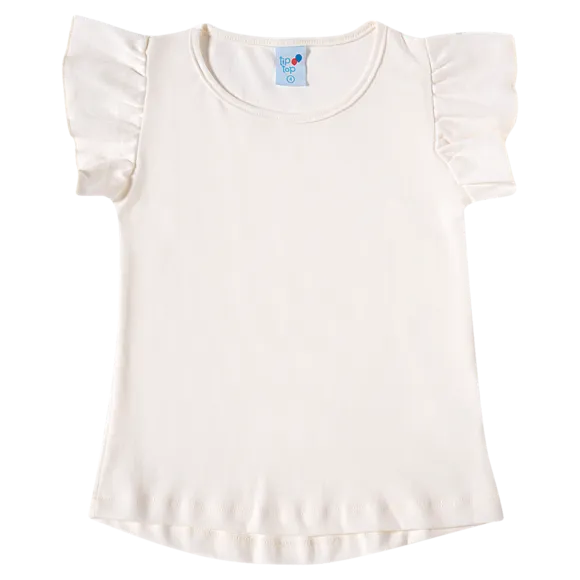 Blusa Manga Curta Suedine Kids Tip Top