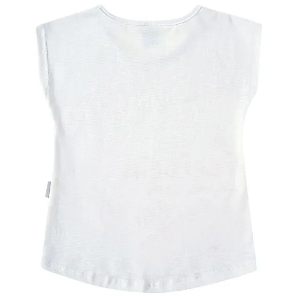 Blusa Manga Curta Kids Happy Day Malha Tip Top