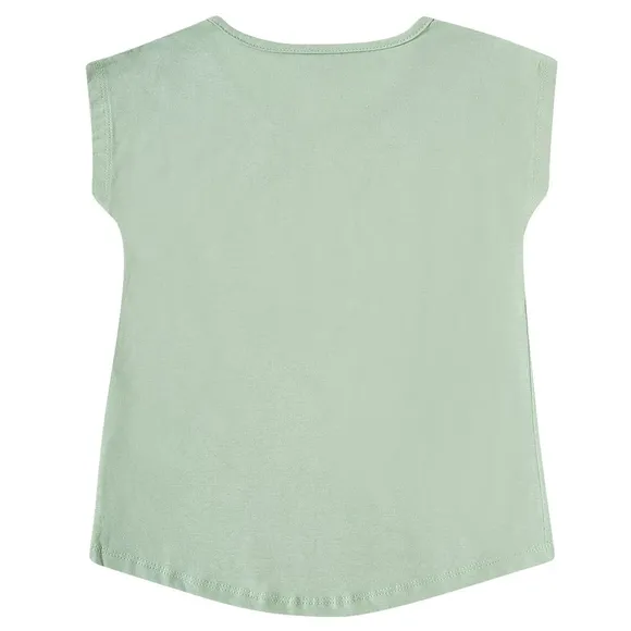 Blusa Manga Curta Kids Be Happy Meia Malha Tip Top