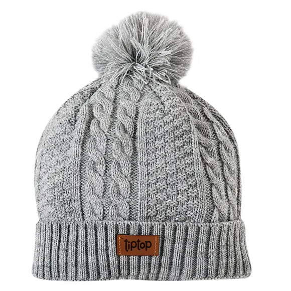 Gorro Tricot Cinza Kids