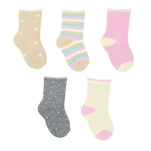 Kit Meia Com 5 Pares Estampas Variadas Bebê