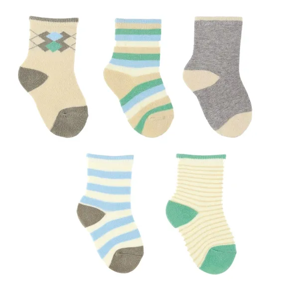 Kit Meia 5 Pares Estampas Variadas