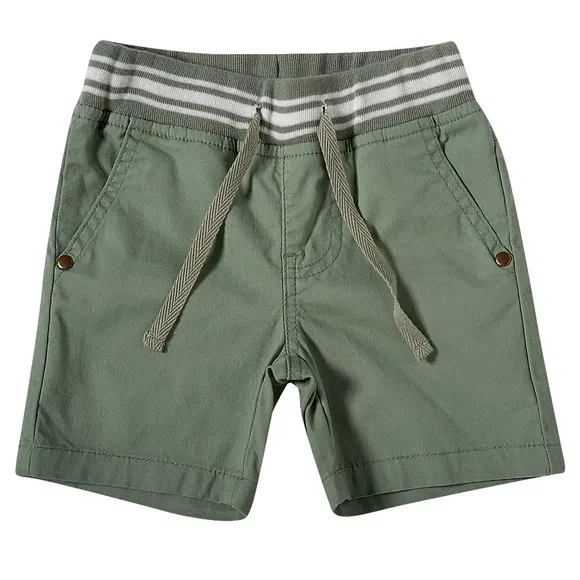 Bermuda Kids Verde Tricoline Tip Top