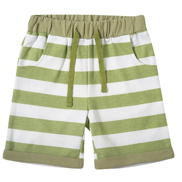 Bermuda Listrada Moletinho Estampado Kids Tip Top